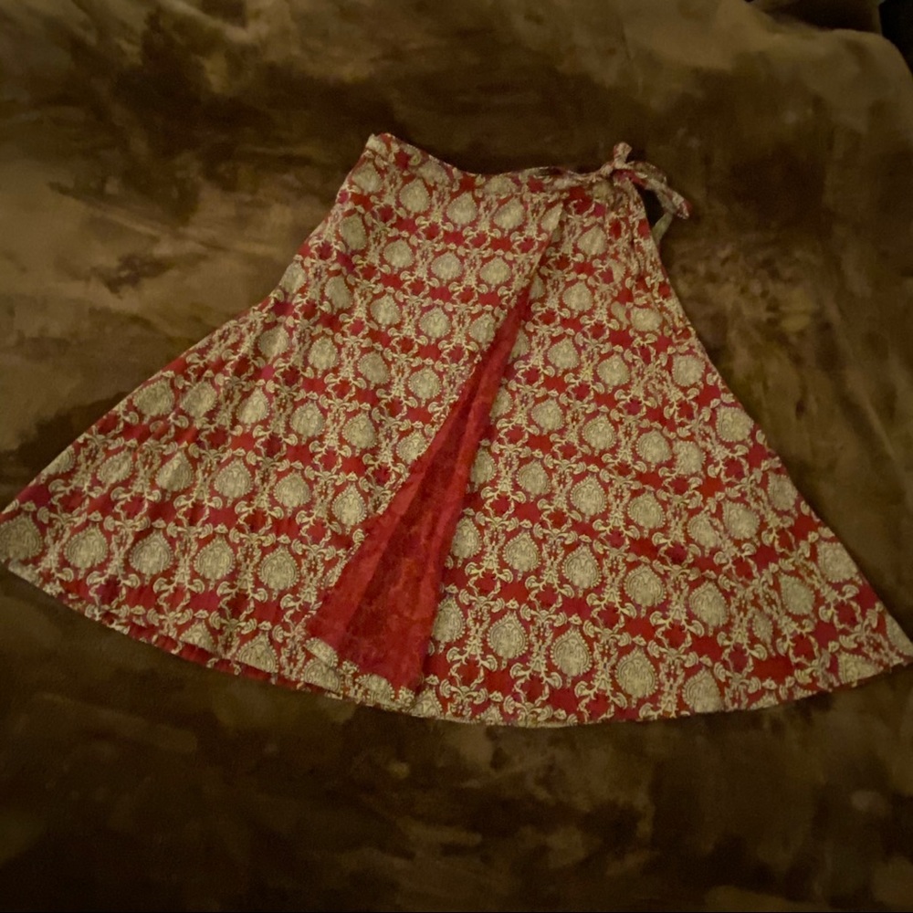 J. Crew cotton wraparound skirt